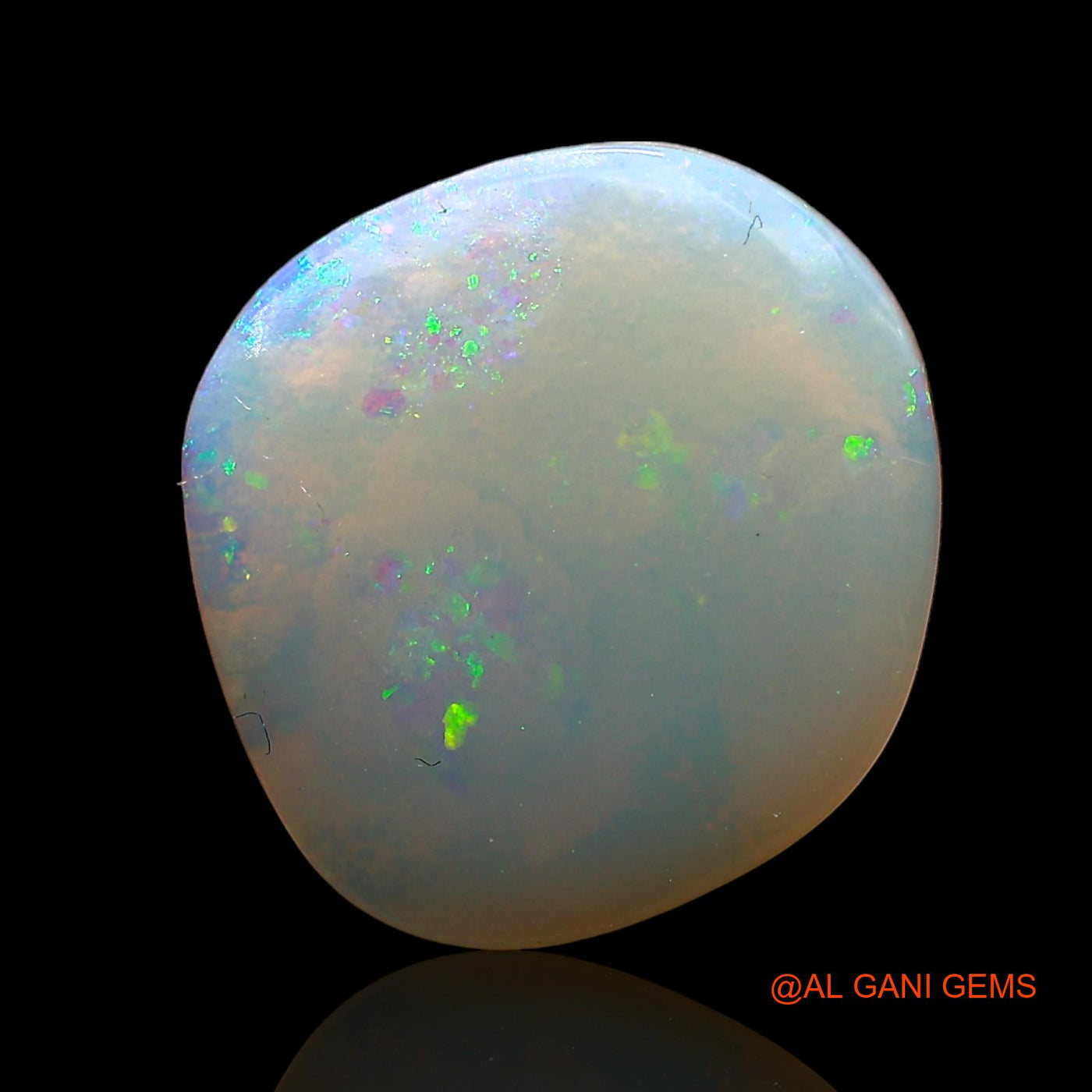 3.00 Cts Natural Australian Fire Opal Loose Gemstone Fancy Cabochon 12x12x2 mm AD-506