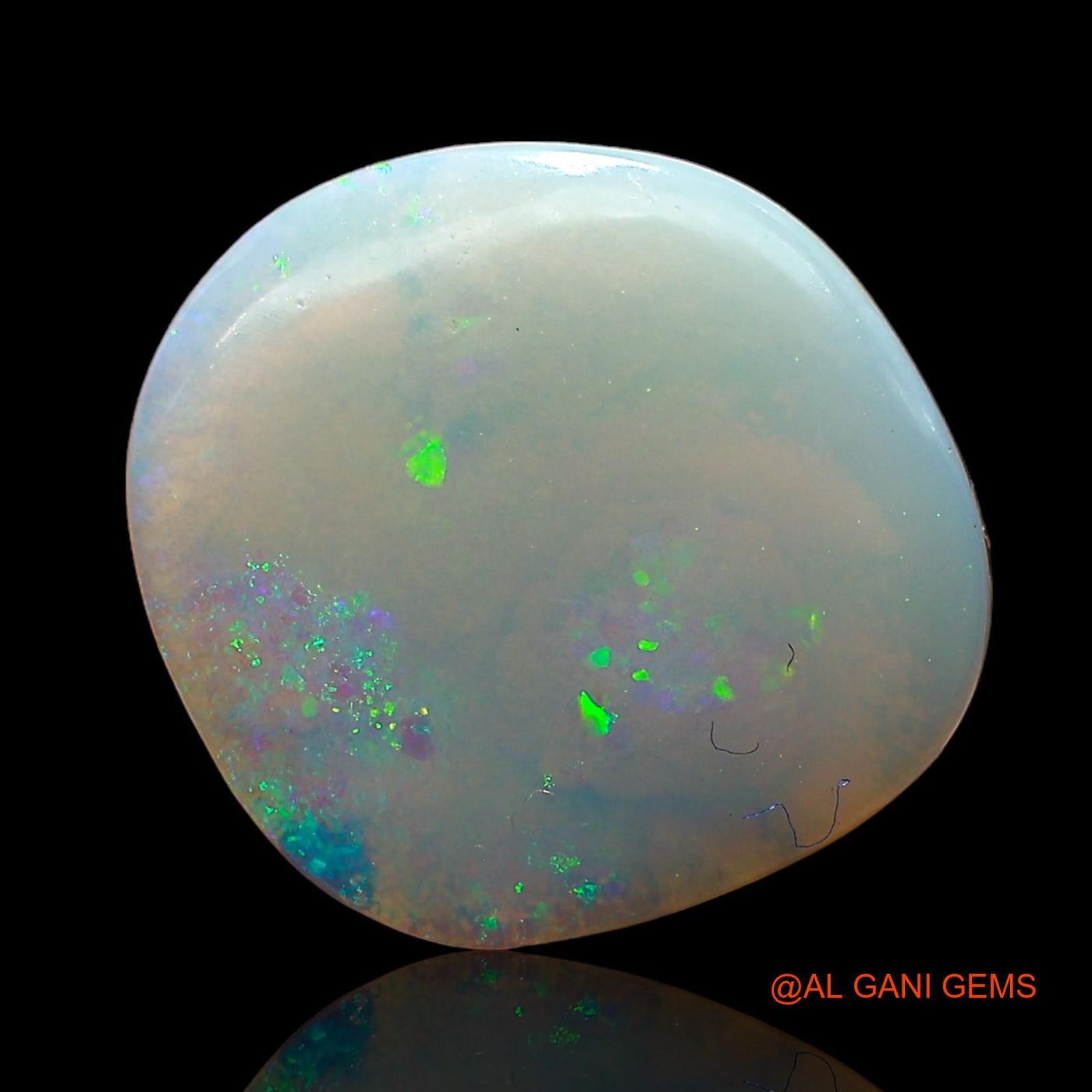 3.00 Cts Natural Australian Fire Opal Loose Gemstone Fancy Cabochon 12x12x2 mm AD-506