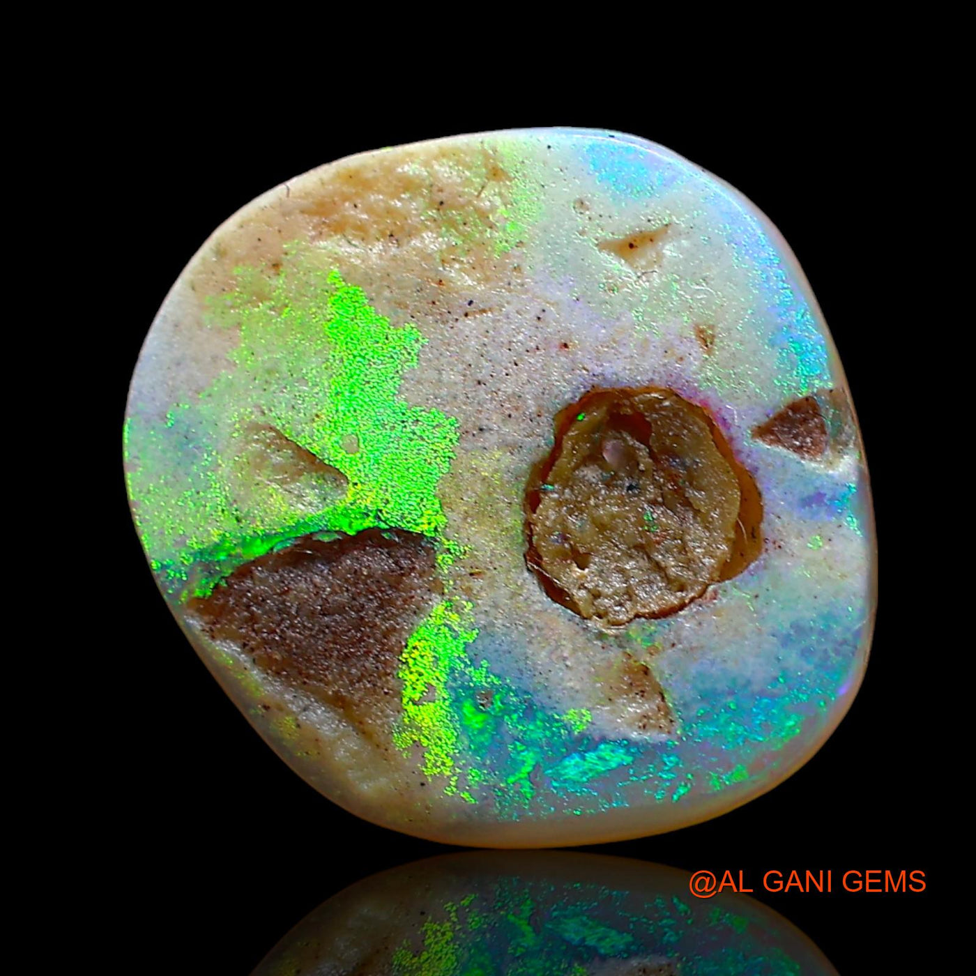 3.00 Cts Natural Australian Fire Opal Loose Gemstone Fancy Cabochon 12x12x2 mm AD-506