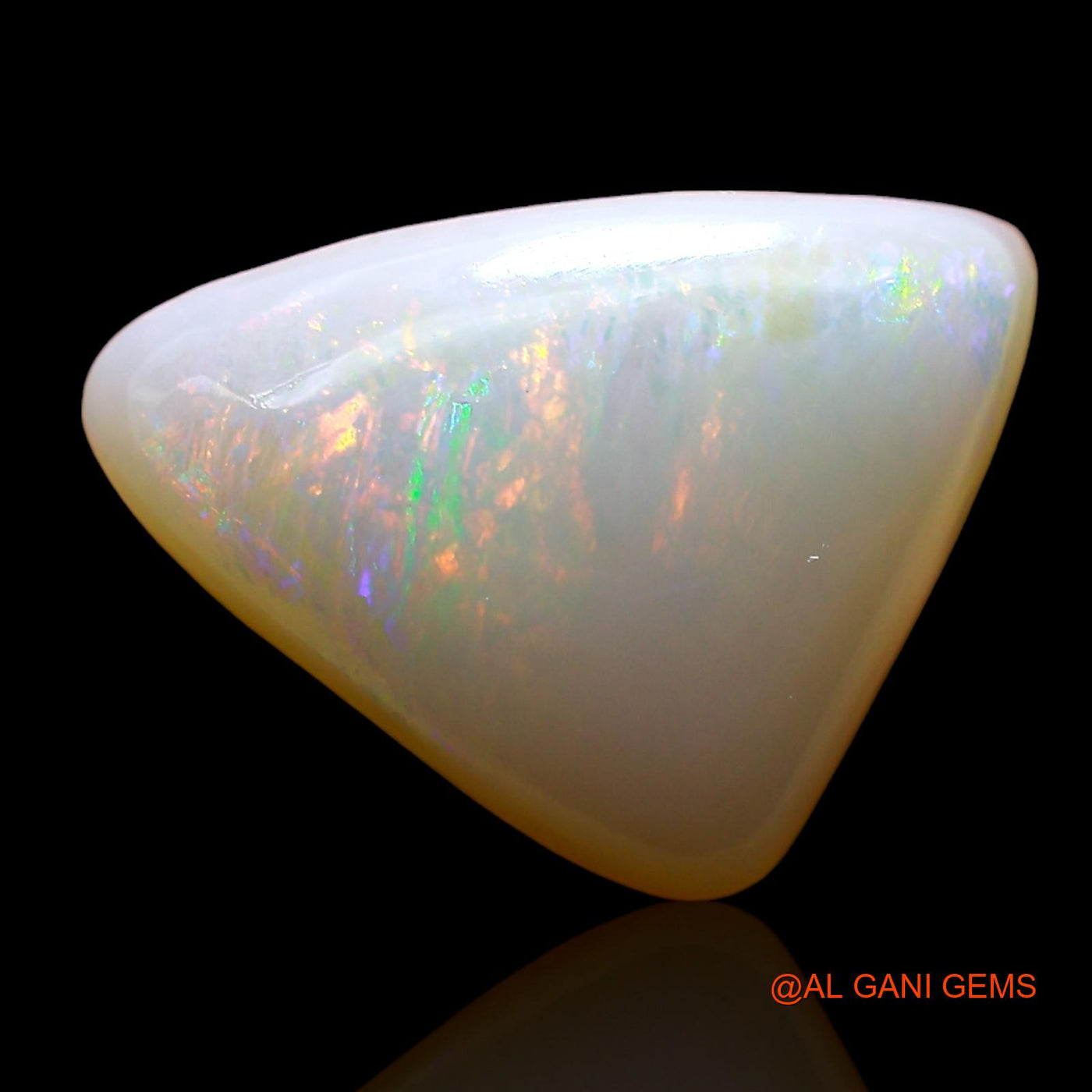 4.00 Cts Natural Australian Fire Opal Trillion Cabochon Loose Gemstone For Jewelry 12x10x5 mm AD-507