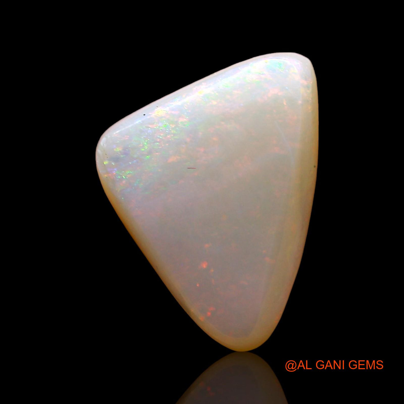 4.00 Cts Natural Australian Fire Opal Trillion Cabochon Loose Gemstone For Jewelry 12x10x5 mm AD-507