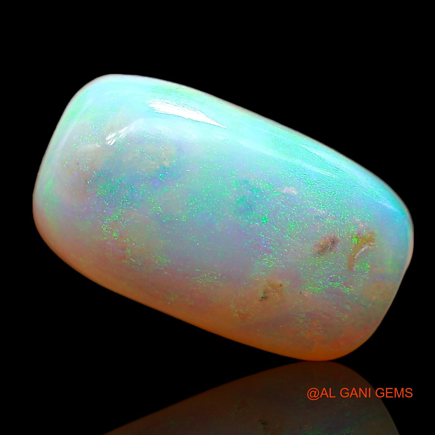 3.00 Cts Natural Australian Fire Opal Oval Cabochon Loose Gemstone For Jewelry 14x8x4 mm AD-508