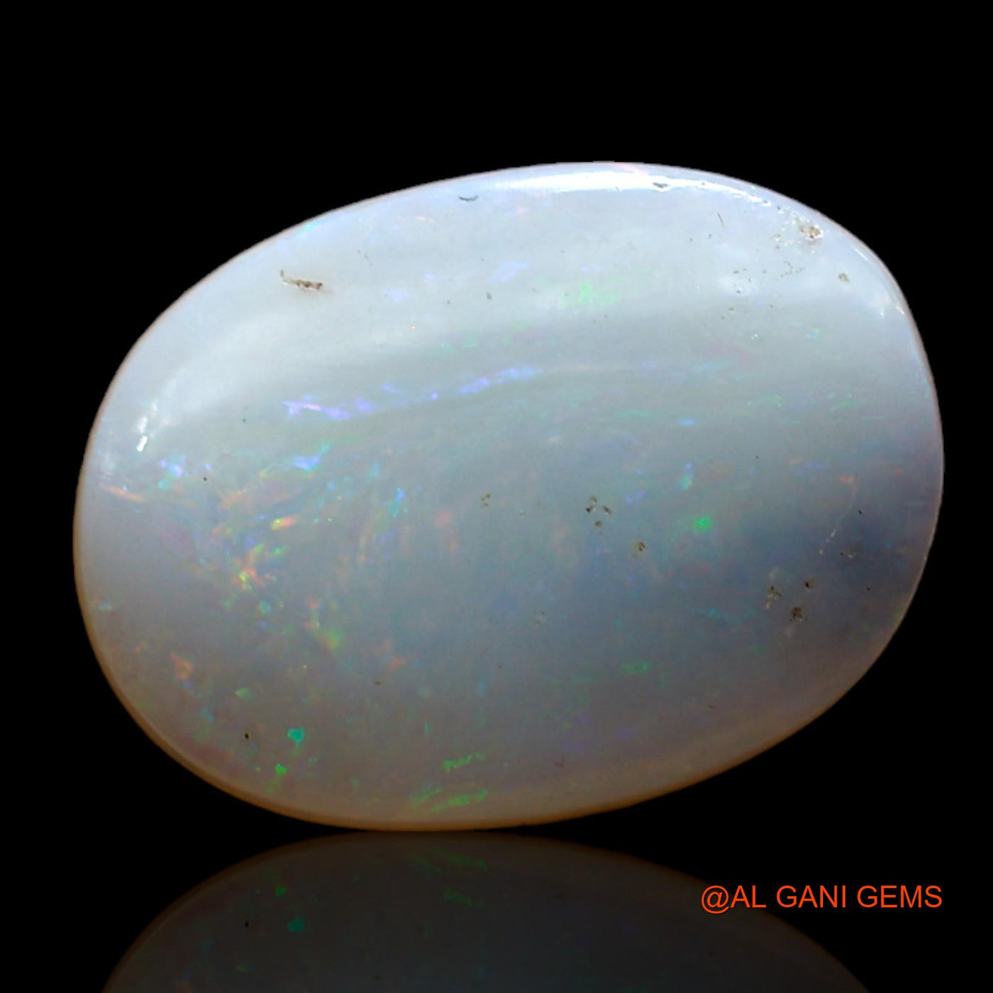 2.00 Cts Unheated Australian Fire Opal Loose Gemstone Oval Cabochon Natural 14x11x2 mm AD-50