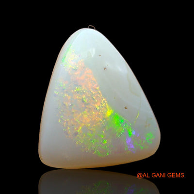 Natural Untreated Fire Opal Loose Gemstone Trillion Cabochon From Australia 3.00 Cts 12x11x3 mm AD-510