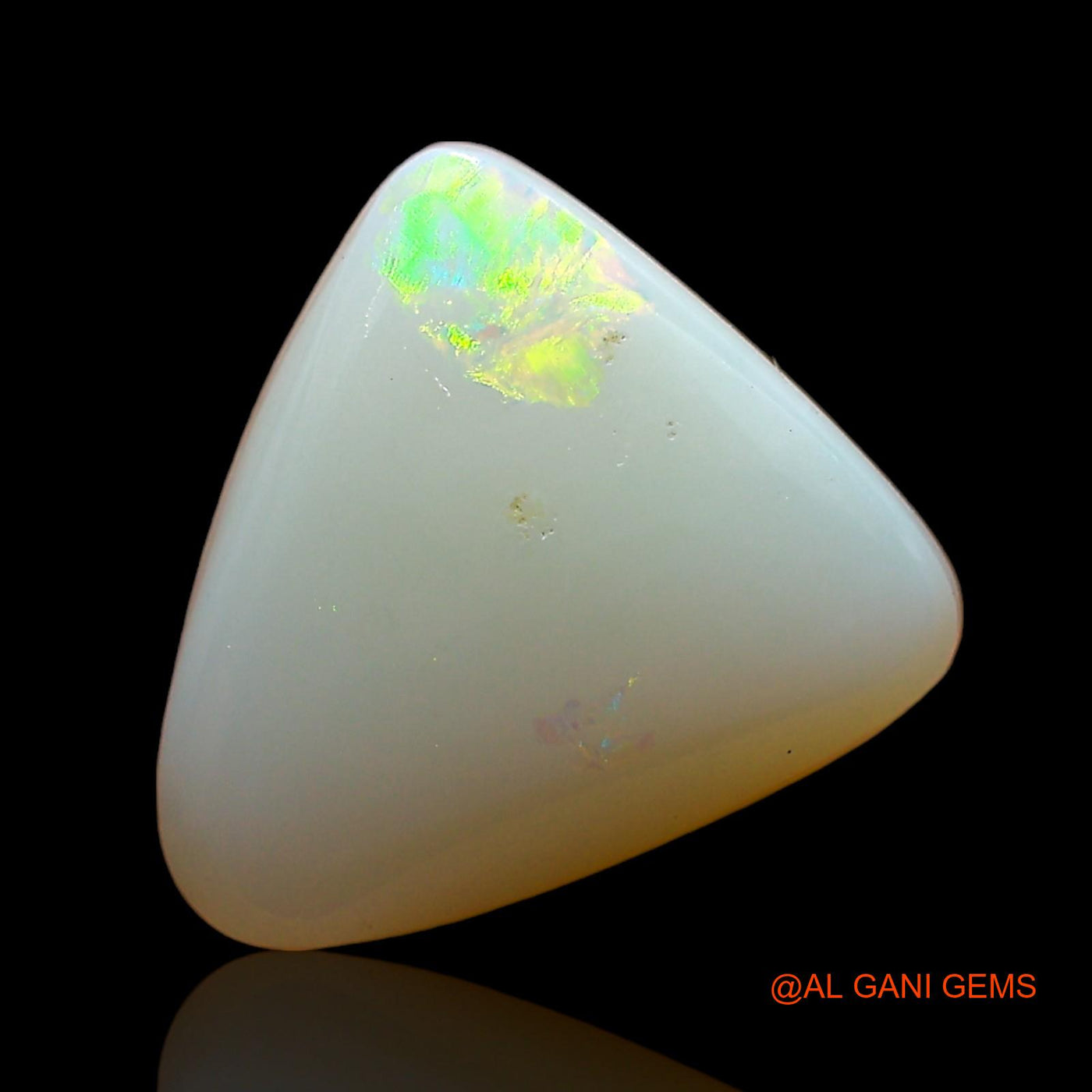 Natural Untreated Fire Opal Loose Gemstone Trillion Cabochon From Australia 3.00 Cts 12x11x3 mm AD-510