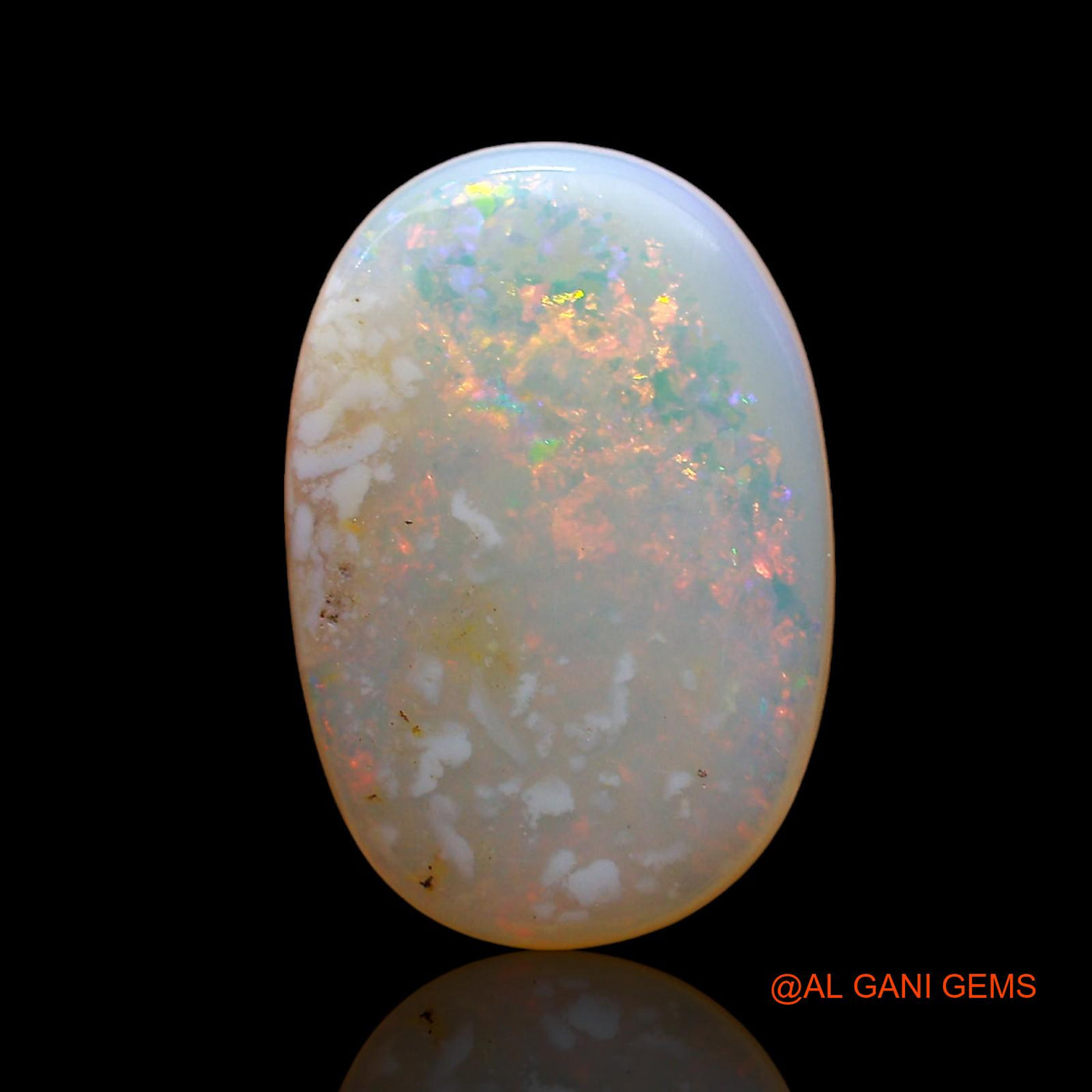 Natural Untreated Fire Opal Loose Gemstone Oval Cabochon From Australia 2.00 Cts 14x9x2 mm AD-511