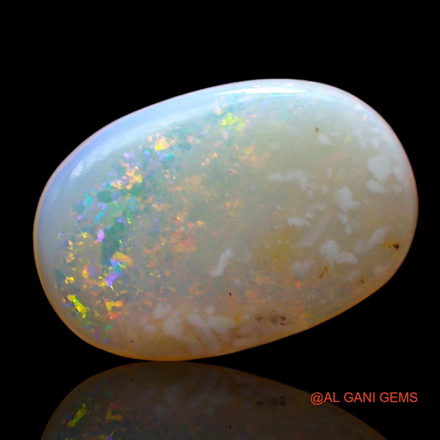 Natural Untreated Fire Opal Loose Gemstone Oval Cabochon From Australia 2.00 Cts 14x9x2 mm AD-511