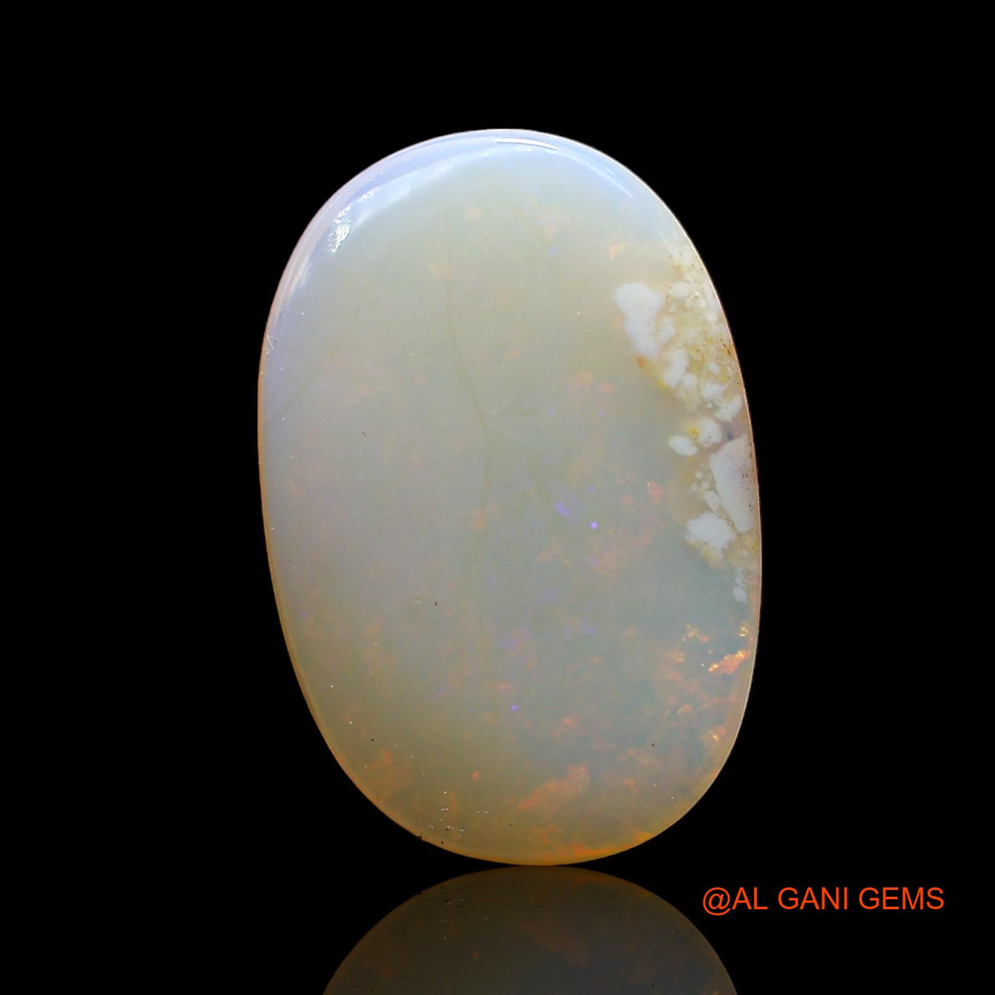 Natural Untreated Fire Opal Loose Gemstone Oval Cabochon From Australia 2.00 Cts 14x9x2 mm AD-511