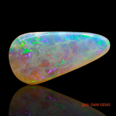 2.00 Cts Natural Australian Fire Opal Loose Gemstone Fancy Cabochon 15x7x3 mm AD-512