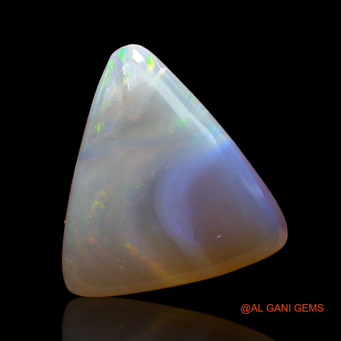 2.00 Cts Natural Australian Fire Opal Loose Gemstone Trillion Cabochon 12x11x3 mm AD-514