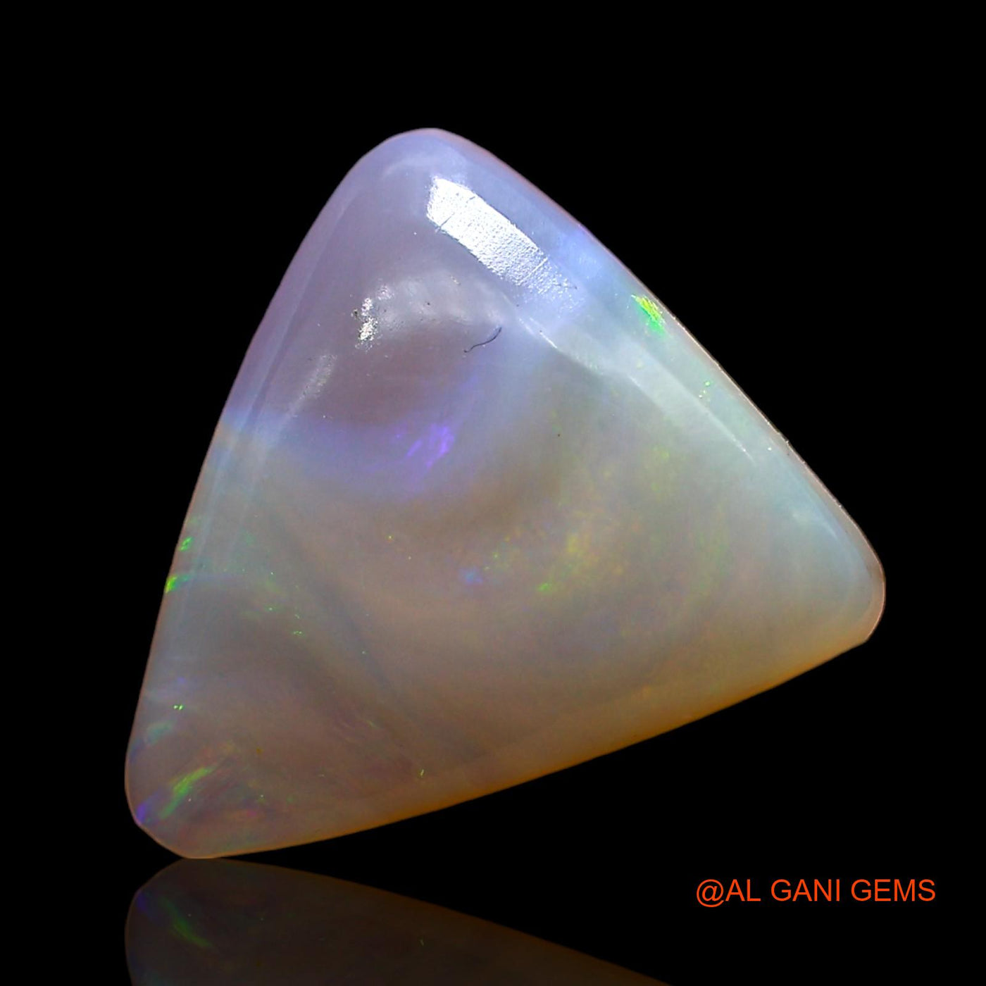 2.00 Cts Natural Australian Fire Opal Loose Gemstone Trillion Cabochon 12x11x3 mm AD-514