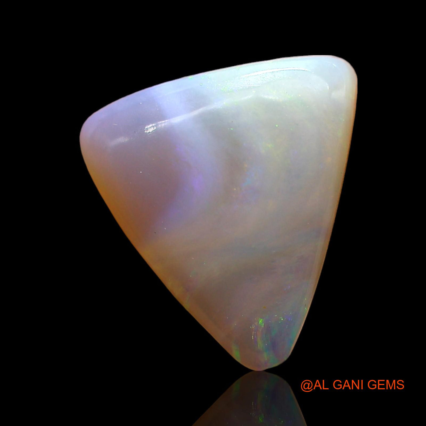 2.00 Cts Natural Australian Fire Opal Loose Gemstone Trillion Cabochon 12x11x3 mm AD-514