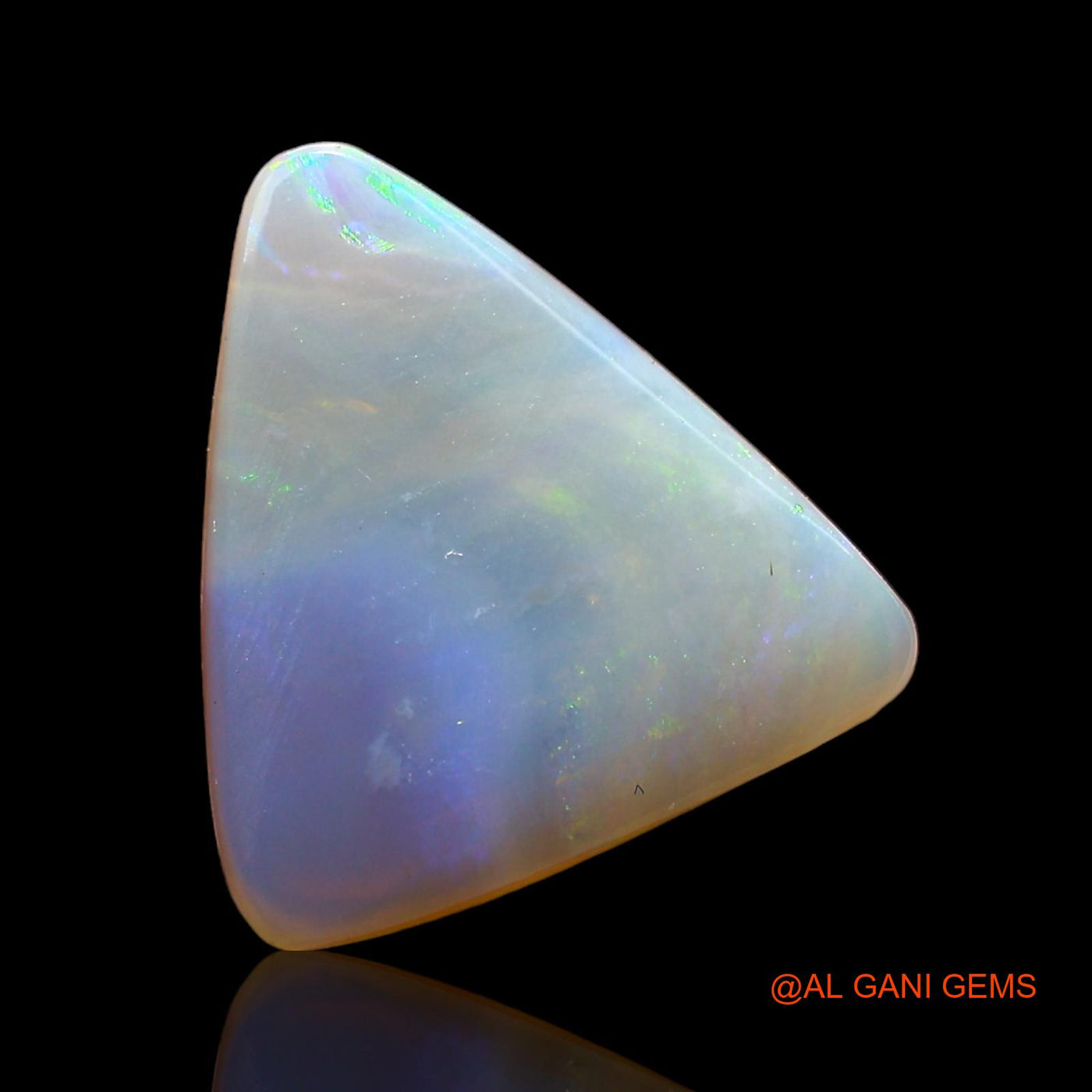 2.00 Cts Natural Australian Fire Opal Loose Gemstone Trillion Cabochon 12x11x3 mm AD-514