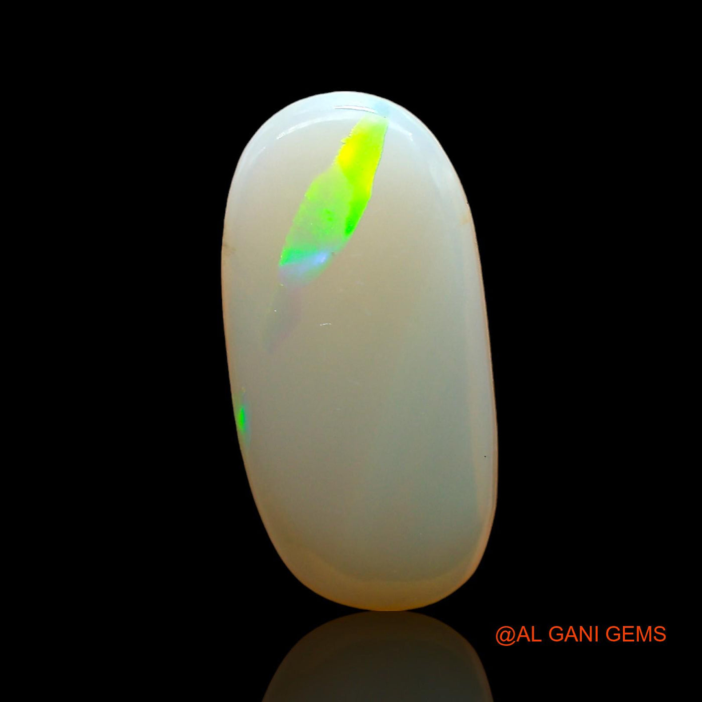 Natural Fire Opal Gemstone 2.00 Cts Loose Oval Cabochon From Australia 16x8x3 mm AD-515