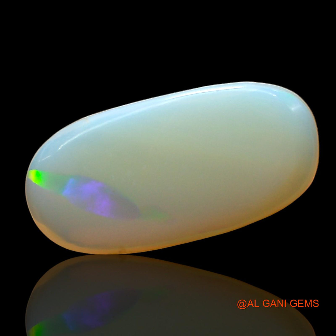 Natural Fire Opal Gemstone 2.00 Cts Loose Oval Cabochon From Australia 16x8x3 mm AD-515