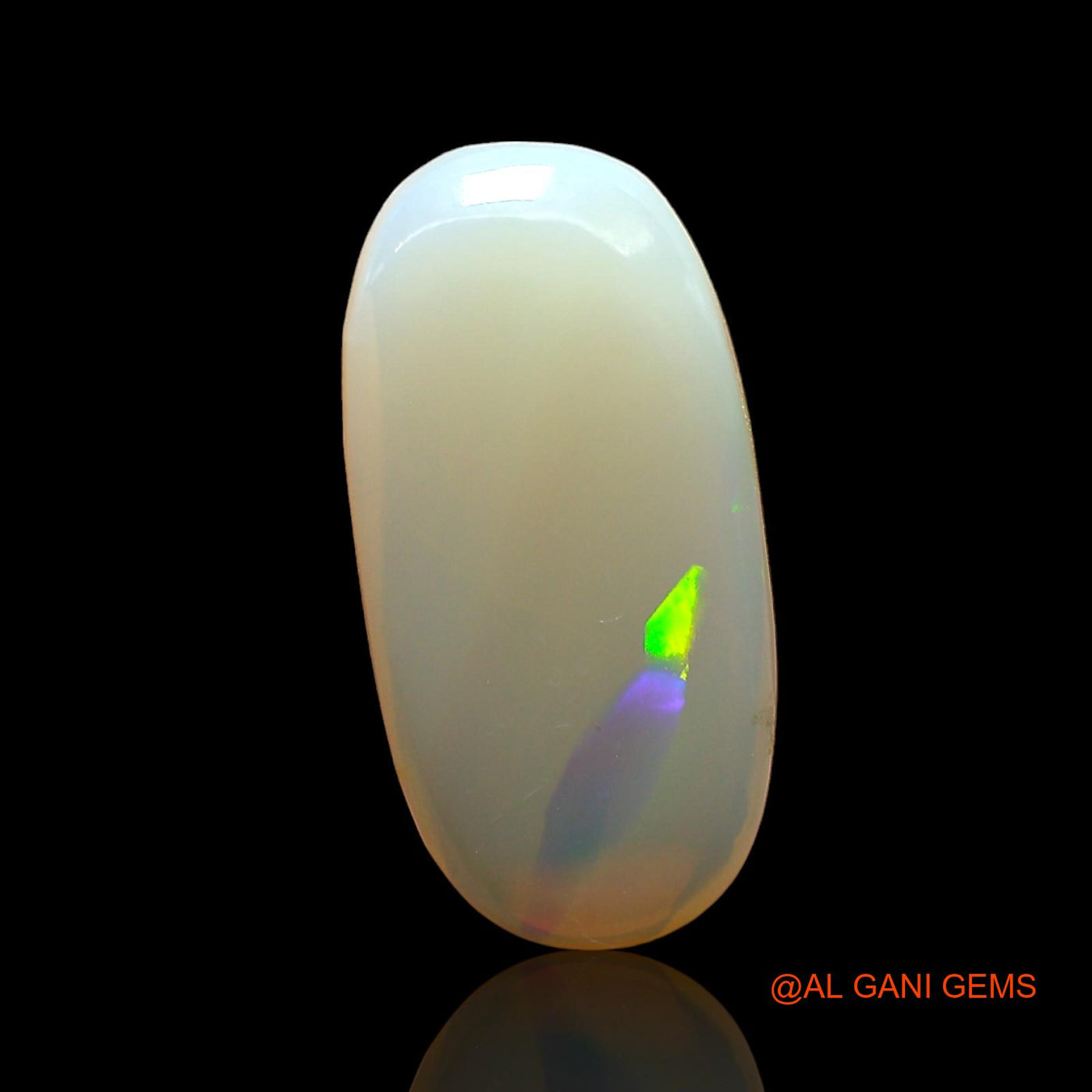 Natural Fire Opal Gemstone 2.00 Cts Loose Oval Cabochon From Australia 16x8x3 mm AD-515