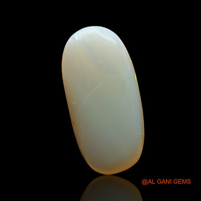 Natural Fire Opal Gemstone 2.00 Cts Loose Oval Cabochon From Australia 16x8x3 mm AD-515