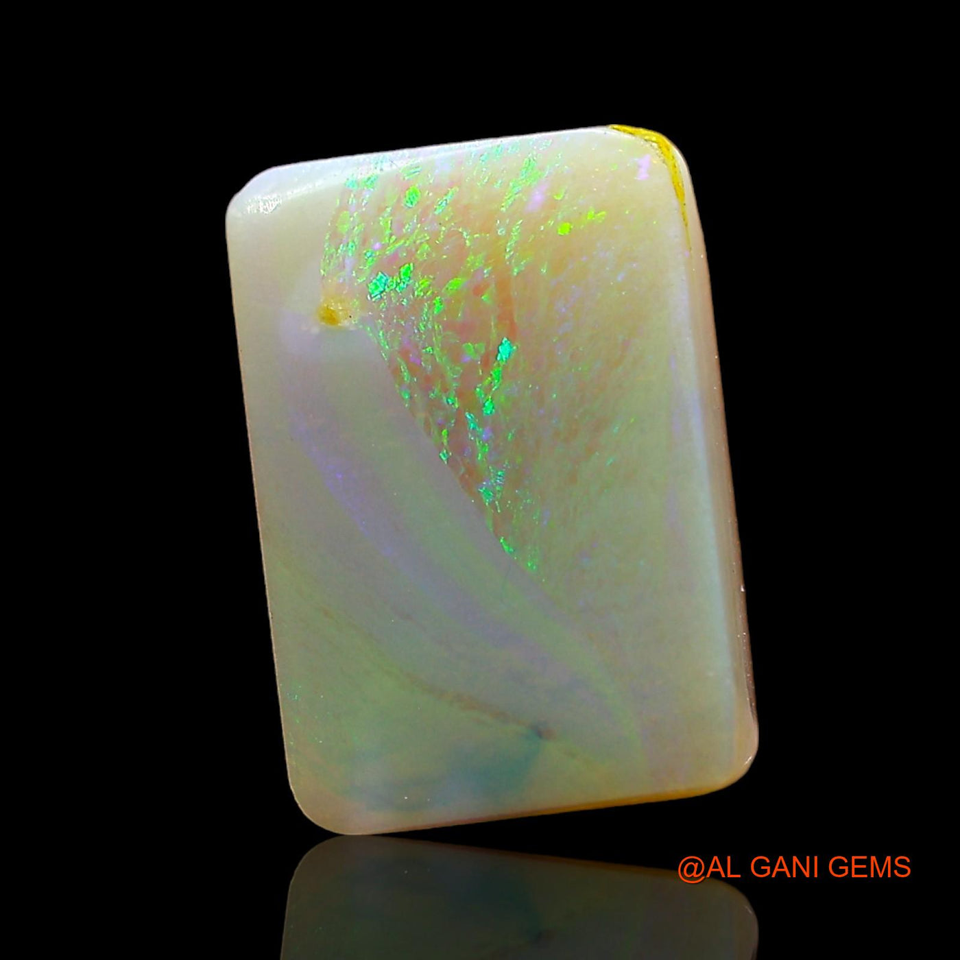 4.00 Cts Natural Australian Fire Opal Loose Gemstone Square Cabochon 12x8x4 mm AD-516