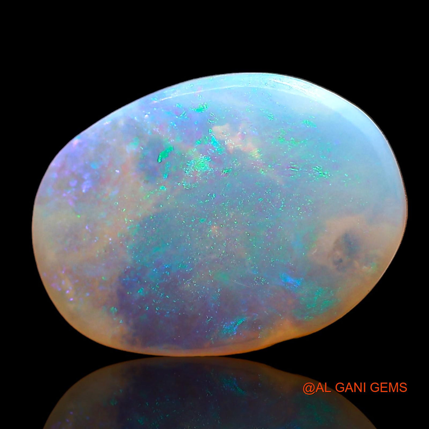 Natural Untreated Fire Opal Loose Gemstone Oval Cabochon From Australia 2.00 Cts 13x9x2 mm AD-517