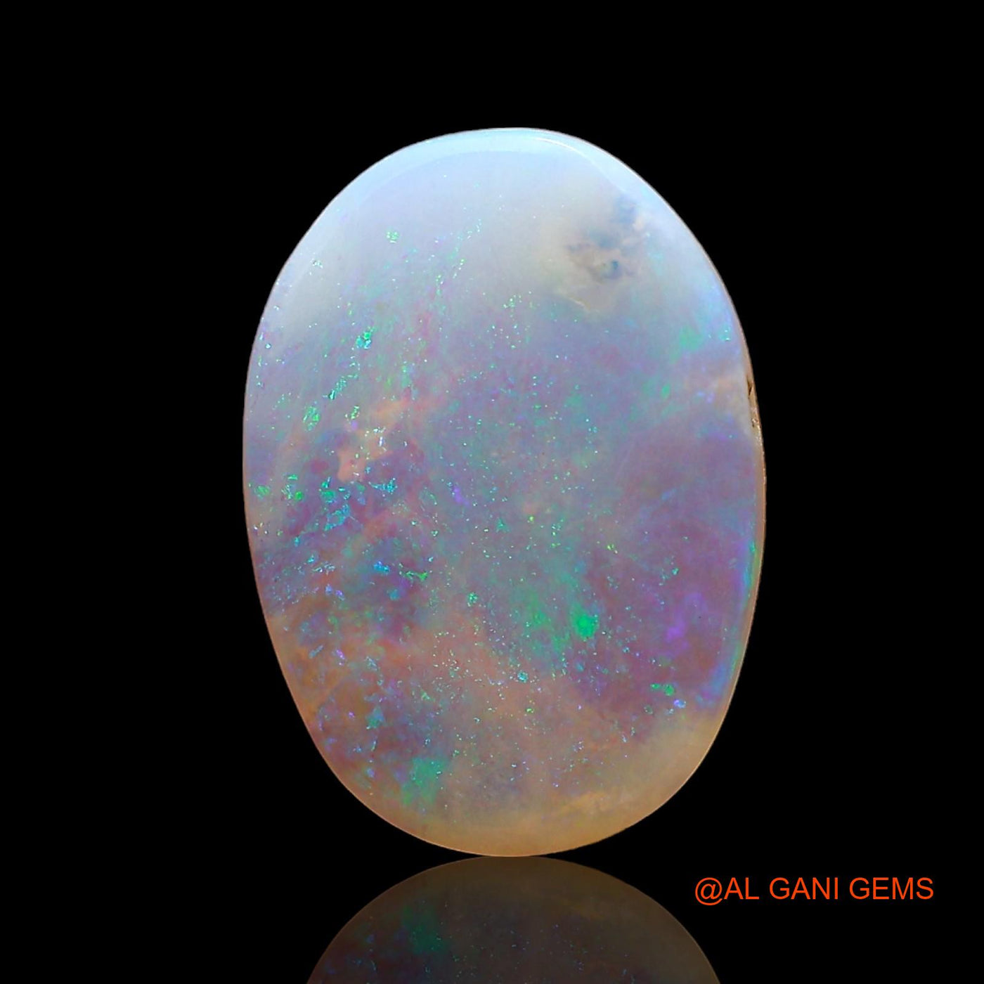 Natural Untreated Fire Opal Loose Gemstone Oval Cabochon From Australia 2.00 Cts 13x9x2 mm AD-517