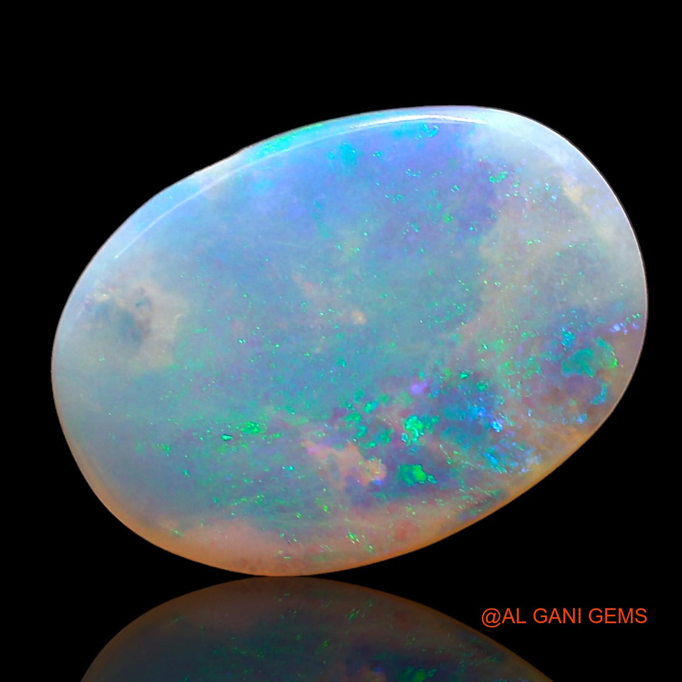 Natural Untreated Fire Opal Loose Gemstone Oval Cabochon From Australia 2.00 Cts 13x9x2 mm AD-517