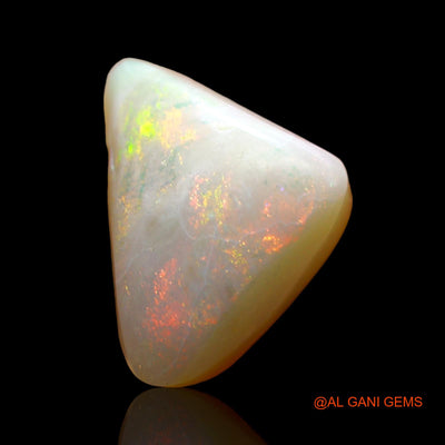 3.00 Cts Natural Australian Fire Opal Loose Gemstone Trillion Cabochon 11x9x5 mm AD-518