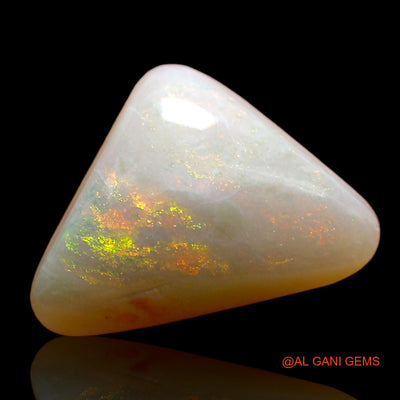 3.00 Cts Natural Australian Fire Opal Loose Gemstone Trillion Cabochon 11x9x5 mm AD-518