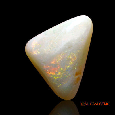 3.00 Cts Natural Australian Fire Opal Loose Gemstone Trillion Cabochon 11x9x5 mm AD-518