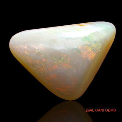 3.00 Cts Natural Australian Fire Opal Loose Gemstone Trillion Cabochon 11x9x5 mm AD-518