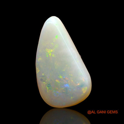 Natural Untreated Fire Opal Loose Gemstone Pear Cabochon From Australia 2.00 Cts 14x8x3 mm AD-519