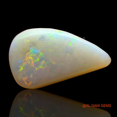 Natural Untreated Fire Opal Loose Gemstone Pear Cabochon From Australia 2.00 Cts 14x8x3 mm AD-519