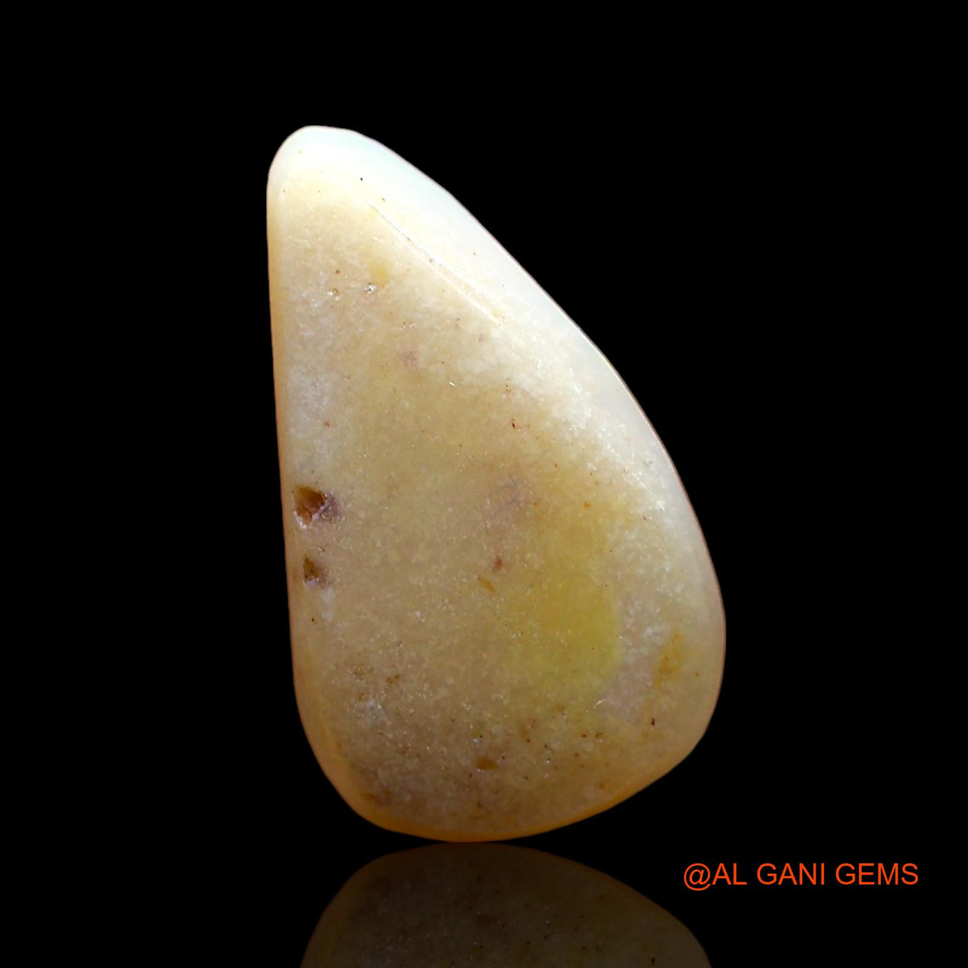 Natural Untreated Fire Opal Loose Gemstone Pear Cabochon From Australia 2.00 Cts 14x8x3 mm AD-519