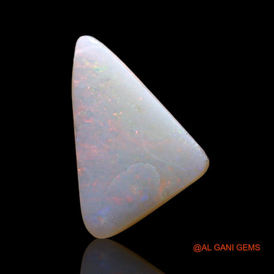 Natural Untreated Fire Opal Loose Gemstone Trillion Cabochon From Australia 2.00 Cts 16x10x2 mm AD-51