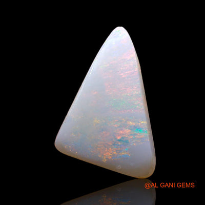 Natural Untreated Fire Opal Loose Gemstone Trillion Cabochon From Australia 2.00 Cts 16x10x2 mm AD-51