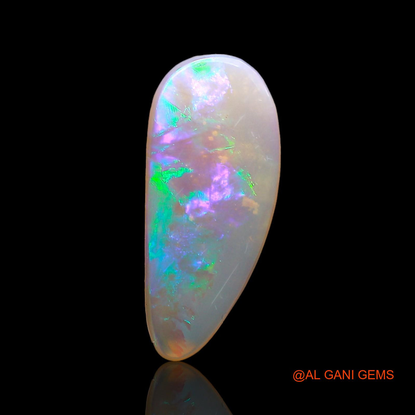 1.00 Cts Unheated Australian Fire Opal Loose Gemstone Fancy Cabochon Natural 17x7x1 mm AD-520