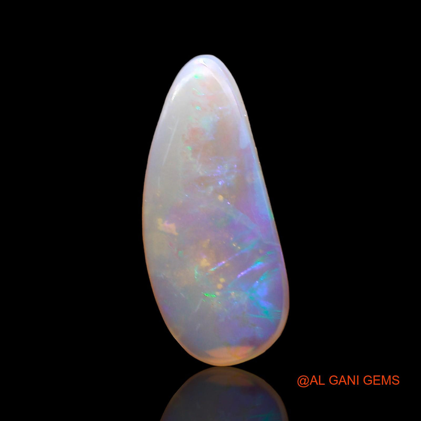 1.00 Cts Unheated Australian Fire Opal Loose Gemstone Fancy Cabochon Natural 17x7x1 mm AD-520