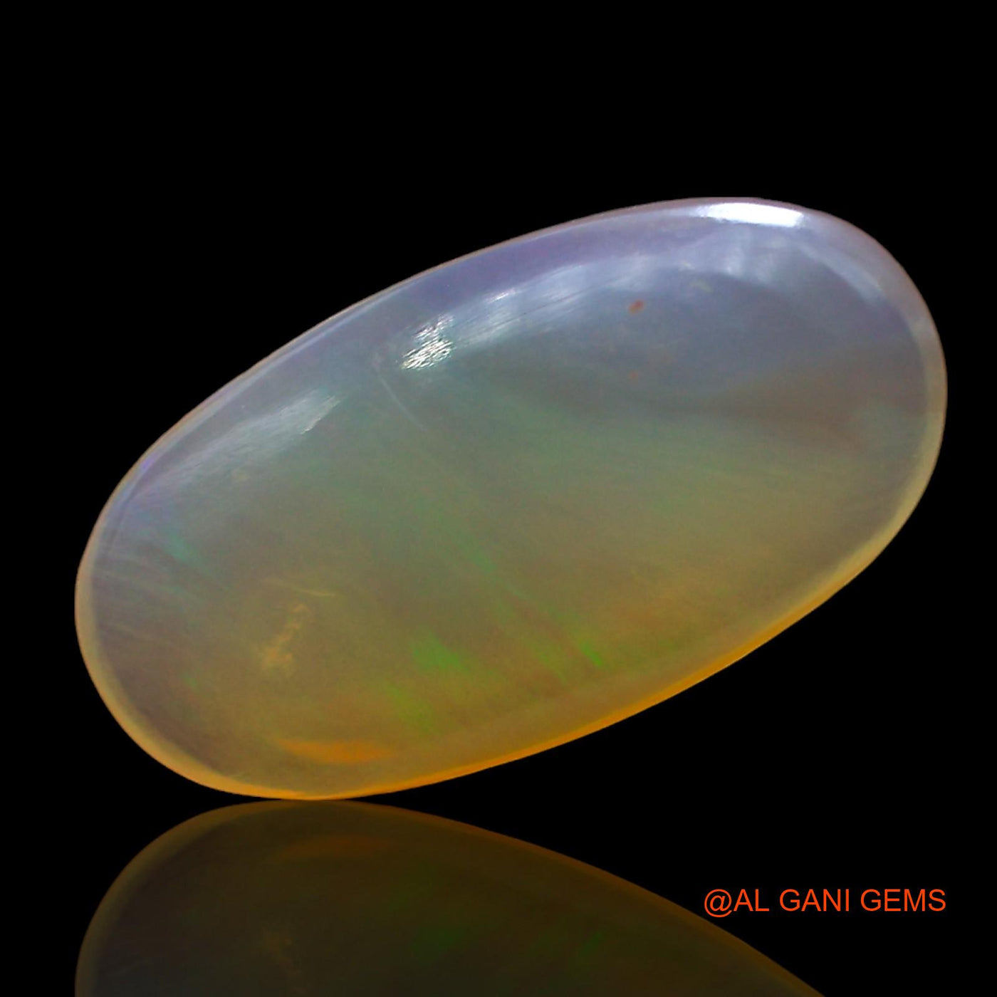 Natural Untreated Fire Opal Loose Gemstone Oval Cabochon From Australia 3.00 Cts 15x8x3 mm AD-521
