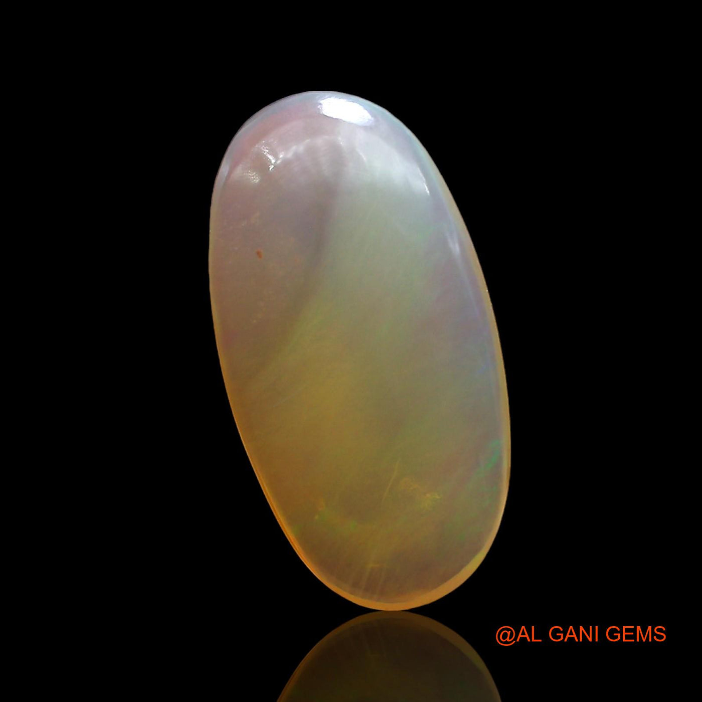 Natural Untreated Fire Opal Loose Gemstone Oval Cabochon From Australia 3.00 Cts 15x8x3 mm AD-521