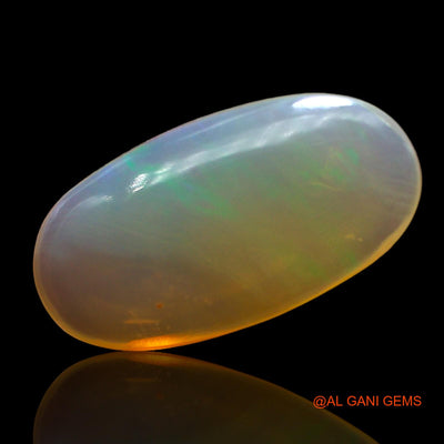 Natural Untreated Fire Opal Loose Gemstone Oval Cabochon From Australia 3.00 Cts 15x8x3 mm AD-521