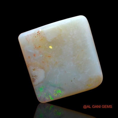 2.00 Cts Natural Australian Fire Opal Square Cabochon Loose Gemstone For Jewelry 11x10x2 mm AD-525