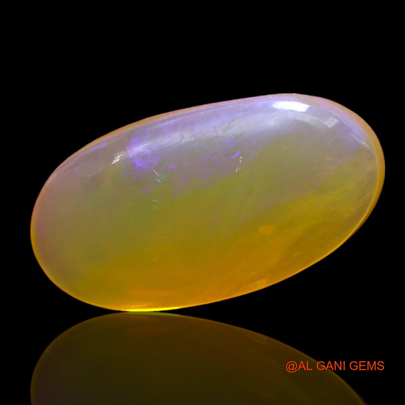 3.00 Cts Natural Australian Fire Opal Oval Cabochon Loose Gemstone For Jewelry 15x8x4 mm AD-526