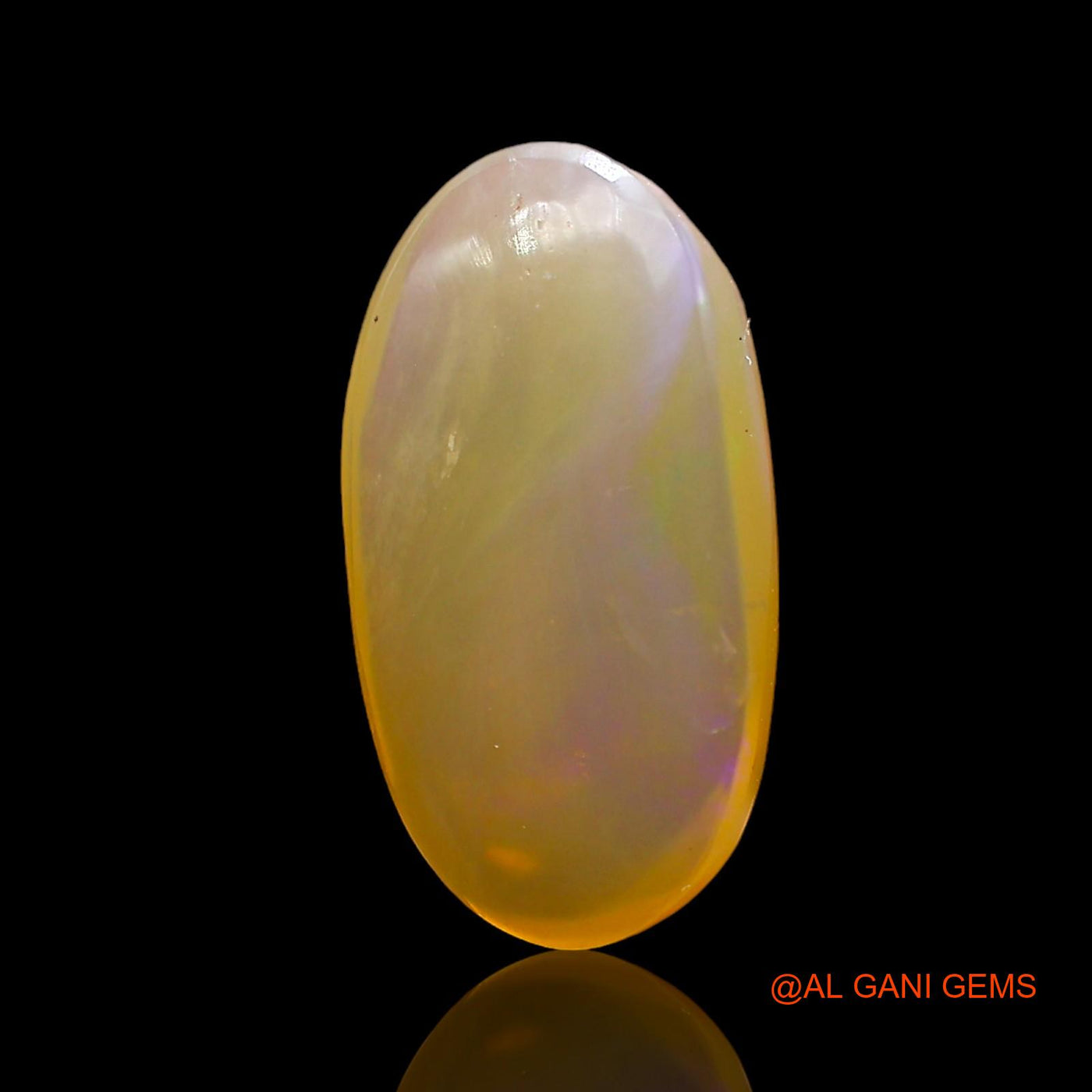 3.00 Cts Natural Australian Fire Opal Oval Cabochon Loose Gemstone For Jewelry 15x8x4 mm AD-526