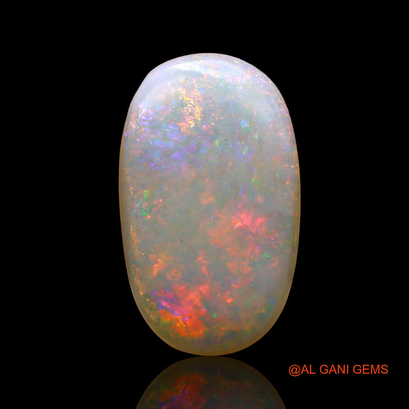 3.00 Cts Natural Australian Fire Opal Loose Gemstone Fancy Cabochon 11x11x3 mm AD-527