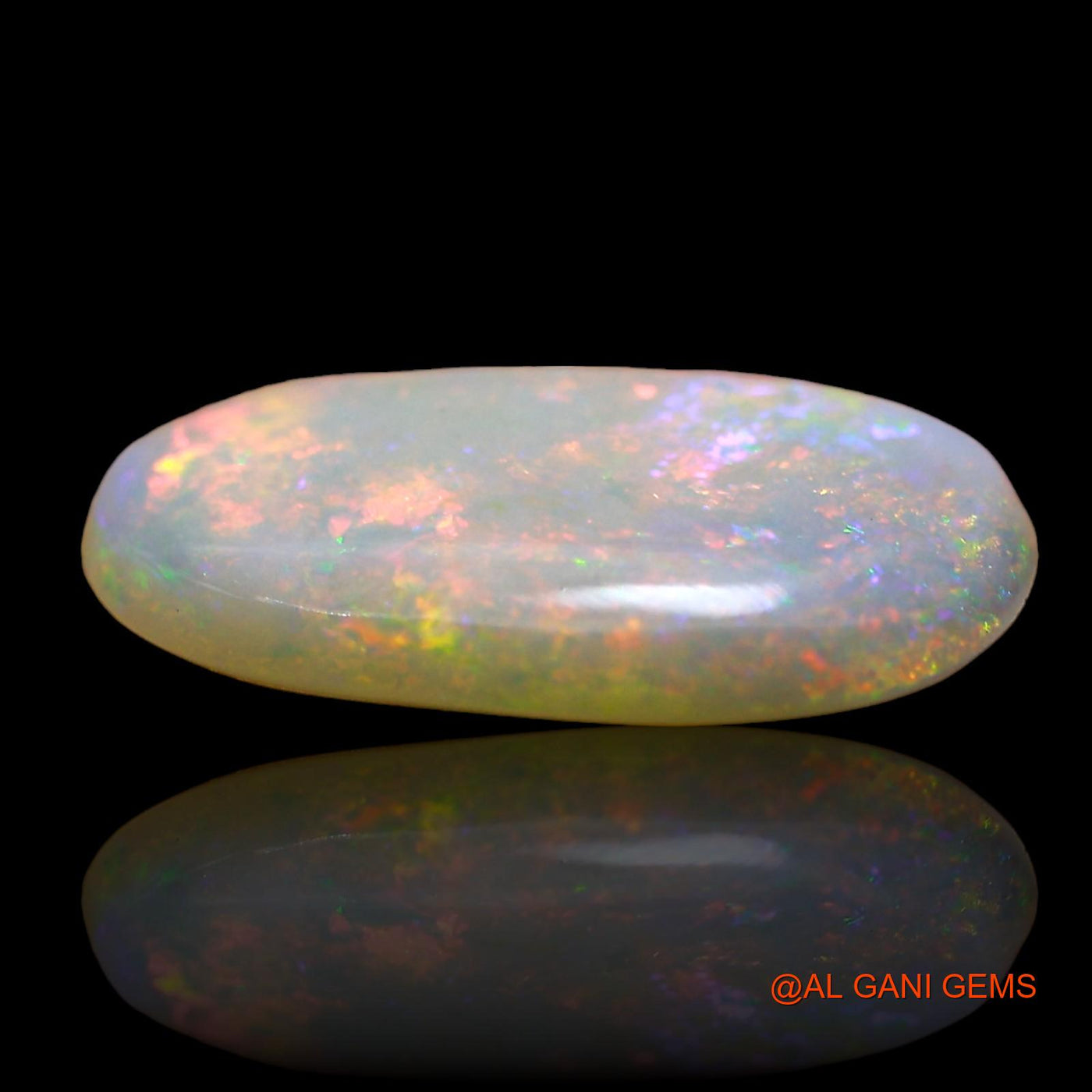 3.00 Cts Natural Australian Fire Opal Loose Gemstone Fancy Cabochon 11x11x3 mm AD-527