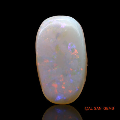 3.00 Cts Unheated Australian Fire Opal Loose Gemstone Oval Cabochon Natural 13x7x4 mm AD-528