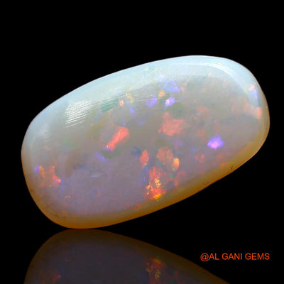 3.00 Cts Unheated Australian Fire Opal Loose Gemstone Oval Cabochon Natural 13x7x4 mm AD-528