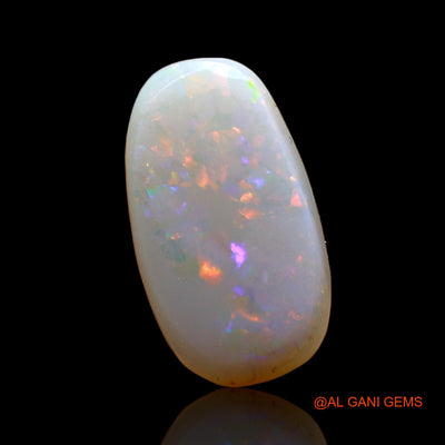 3.00 Cts Unheated Australian Fire Opal Loose Gemstone Oval Cabochon Natural 13x7x4 mm AD-528