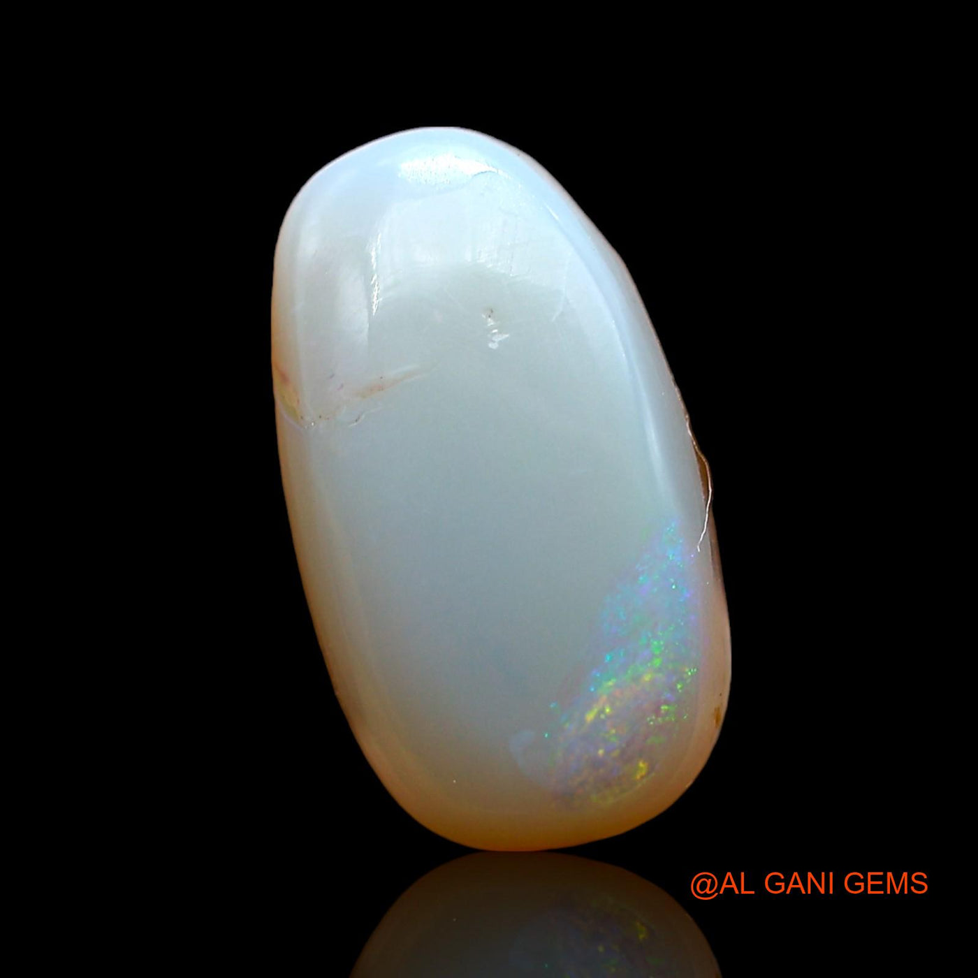 3.00 Cts Unheated Australian Fire Opal Loose Gemstone Oval Cabochon Natural 13x7x4 mm AD-528