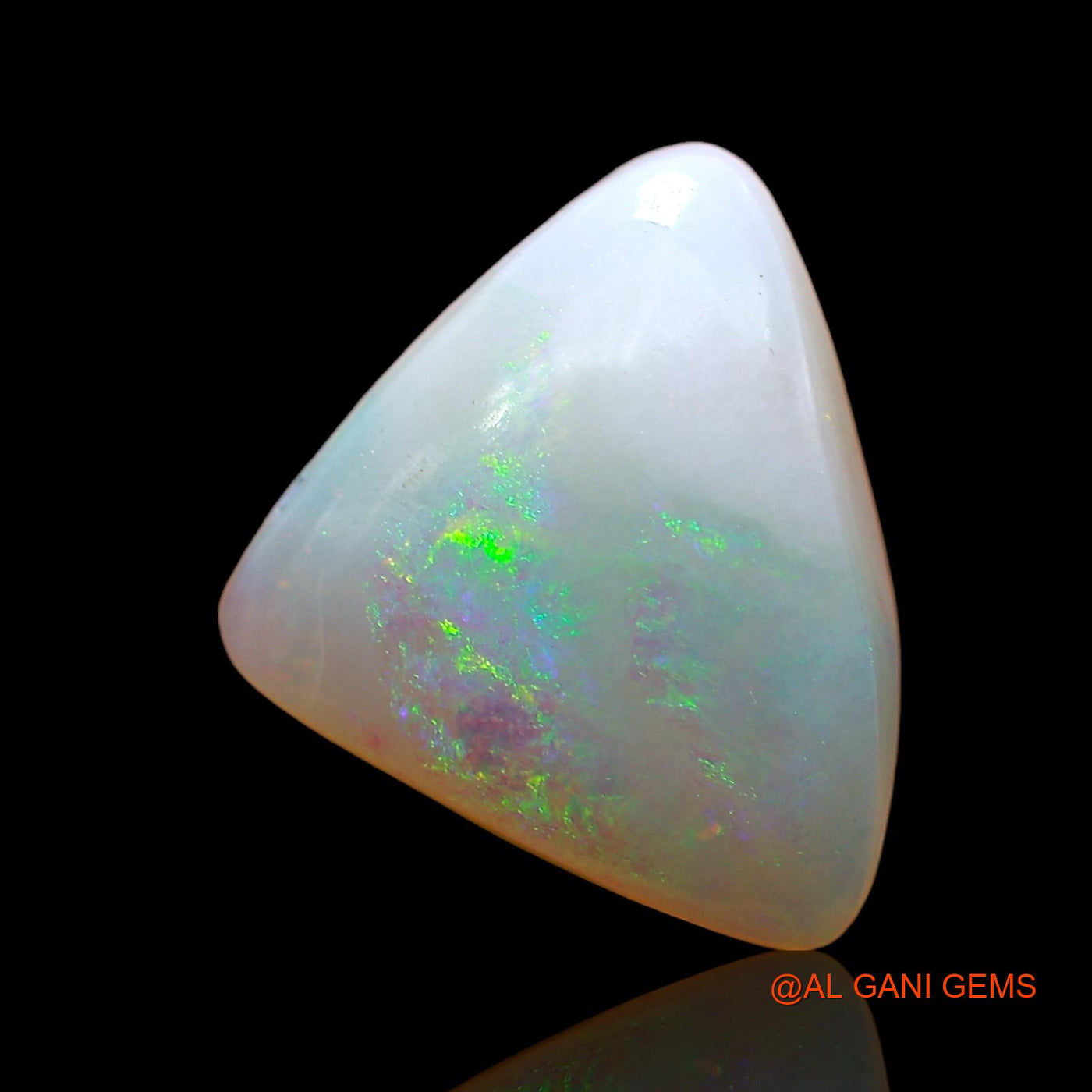 Natural Fire Opal Gemstone 3.00 Cts Loose Trillion Cabochon From Australia 12x10x4 mm AD-531