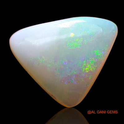 Natural Fire Opal Gemstone 3.00 Cts Loose Trillion Cabochon From Australia 12x10x4 mm AD-531